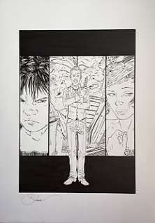 Salomone, Paul | Illustration published for a bookplate  - â€œL’homme qui n’aimait pas les armes Ã  feuâ€ (The man who didn’t like guns)  - volume 3 | Catawiki