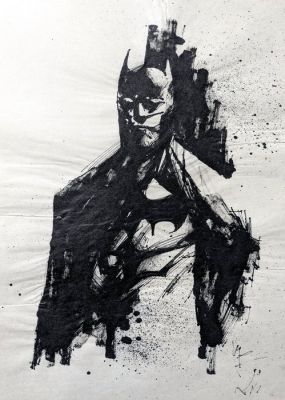 Pecoriello, Massimiliano - 1 Original drawing - Batman - Original Ink Sketch - 2022 | Catawiki