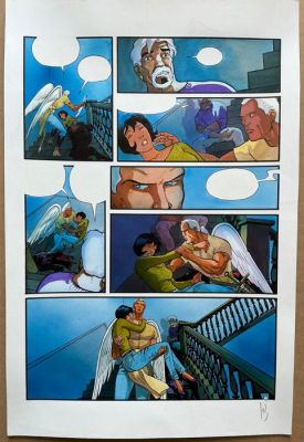 Reculé, Henri - 1 Original colour page - Les Immortels - La Volonté du mal - 2001 | Catawiki