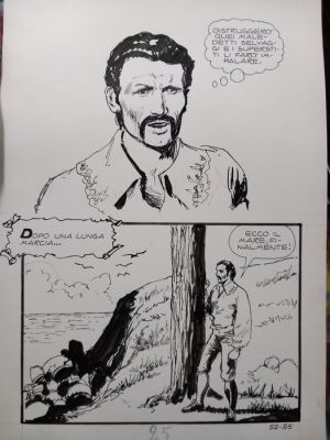 Manara, Milo - 1 tableau original - Jolanda de Almaviva - #52 "Il serpente malizioso" - 1973 | Catawiki