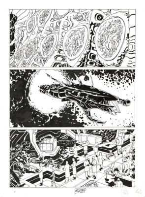 Bonazzi, Germano - 3 Original page - Nathan Never Missione Giove #1 - "La squadra Hawks" - 2021 | Catawiki