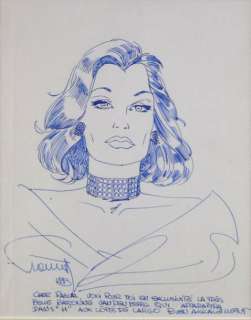 Francq, Philippe | LARGO WINCH Superbe dessin inédit de la Baronne Van den | Cornette de St Cyr