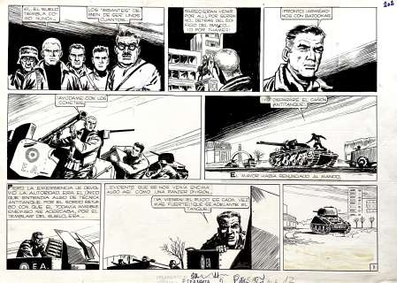 SOLANO LOPEZ - Original page for L‘Eternauta 1st serie page 3. Cm. 51x36. Ink. Code 1054.
