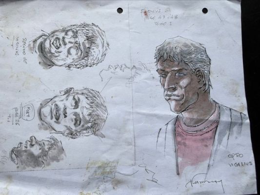 Hermann (Huppen, Hermann) - 1 Original preliminary drawing - Brigantus - Opto Vigilus - 2023 | Catawiki