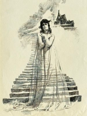 Sanjulián, Manuel - 1 Original preliminary drawing - Editorial Fawcett Books - "Hauntings" - 1985 | Catawiki