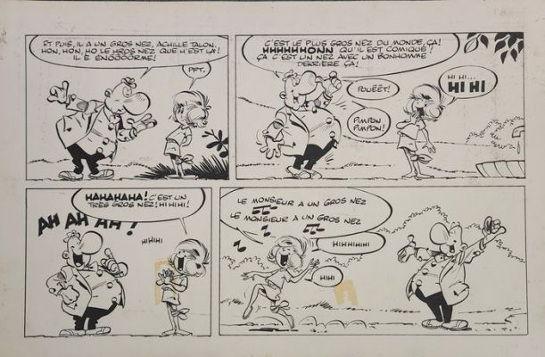 Greg - 1 Original page - Achille Talon - Achille Talon méprise l’obstacle - 1973 | Catawiki