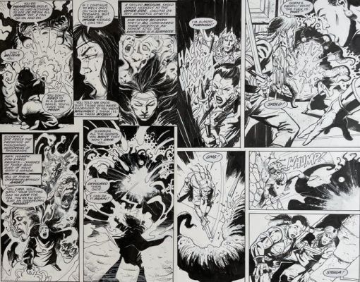 Alex Horley - 2 Pages originales - Battleaxes - #3 - 2000 | Catawiki