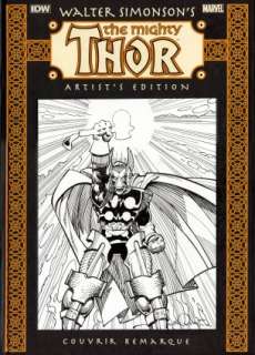 Simonson, Walt - MIGHTY THOR ARTIST’S EDITION - REMARKED COVER EDITION Remarqued Book | ComicConnect