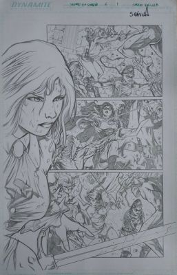 Sergio Dávila (Pencil) Original page - Swords of Sorrow - Swords of Sorrow #6, Page 1