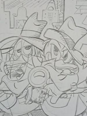 Intini, Stefano - 1 Original preliminary drawing - Le Storie della P.I.A.