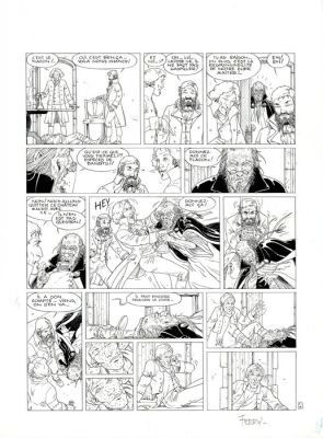 Ferry - 1 Original page - Les chroniques de Panchrysia T1 - L’Envol - 1996 | Catawiki