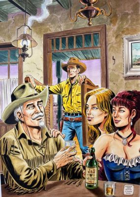 Della Monica, Raffaele - 1 Original colour drawing - Tex - Kit Carson, vecchio cammello! - 2026 | Catawiki