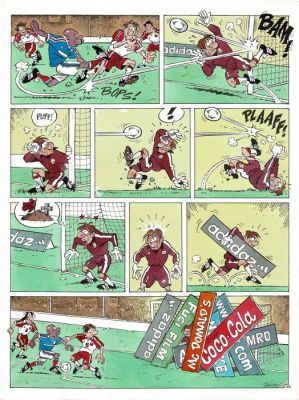 Gürsel, Gürçan - 1 Original colour page - Les Foot furieux T3 - 2004 | Catawiki