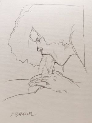Tanino, Liberatore - 1 - Illustration originale - Pin Up - "Di Corpi e Frammenti" - Disegno Originale a Matita con foto realizzazione disegno! - 2022 | Catawiki