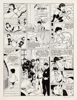 Berthet | Pin-Up, planche n°33 à l’encre de Chine du 3e… | Millon