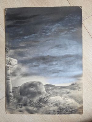 Thole, Karel - 1 Original drawing - Im westen nichts neues origineel - Oorlog tafereel 1948 - 1948 | Catawiki