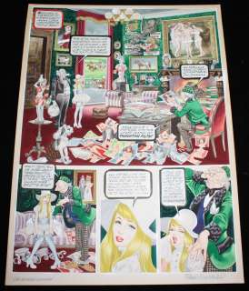 Ron Embleton - Oh, Wicked Wanda! Painted Panel Page For Penthouse Magazine - La - Signed