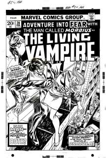 Frank Giacoia, Gil Kane - Adventure Into Fear #20 Cover (Morbius #1 Cover!) 1974