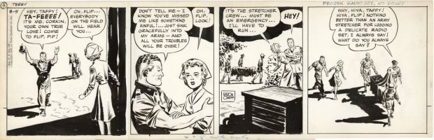 Caniff, Milton - TERRY AND THE PIRATES DAILY Strip Art | ComicConnect