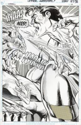 Jurgens, Dan - SUPERMAN #75: THE DEATH OF SUPERMAN PAGE 16 Splash Page | ComicConnect