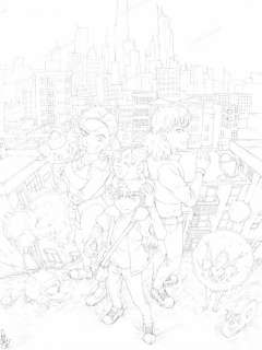 Juliette Fournier Et Jean-Gaël Deschard | Planche Originale Couverture Bakamon Tome 2 | La BD s’expose