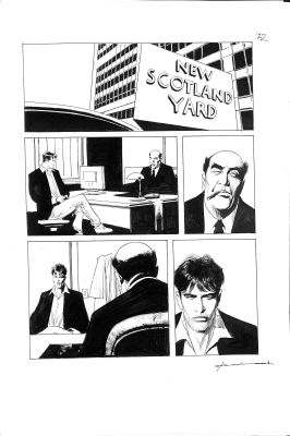 Corrado Roi – Tavola Originale - “Dylan Dog” - china su cartoncino - firmata | Love Original Art