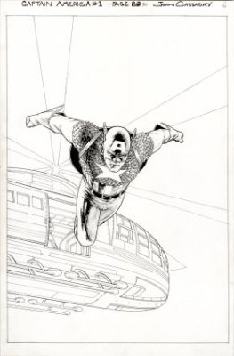 Cassaday, John - CAPTAIN AMERICA (2002) #1 Splash Page | ComicConnect