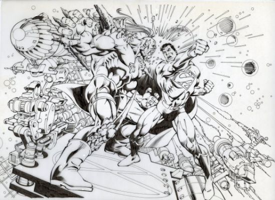 Williams, Scott - SUPERMAN: THE MAN OF STEEL - MATTEL EDITION #19 Cover | ComicConnect