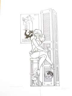 Kuijpers, Henk | Originele tekening  -  Vignet achterzijde omslag  -  Franka  - Geheim 1948  - (2016) | Catawiki