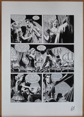 Jose Ortiz | Tavola originale per MAGICO VENTO 34 ‘I cancelli dell’inferno’. Cm. 35 x 50. SBE 2000. Pag. 61. | Art e Fumetto