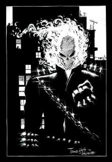 Jimmy Palmiotti, Mark Texeira - Ghost Rider: Resurrected Published Pinup (1991)