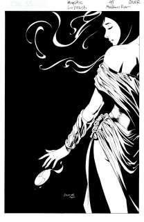 Aaron Lopresti Matt Ryan - Mystic #41 Cover (Great Giselle Villard Crossgen Cover! Entire Cover Is Hand Inked!) 2003