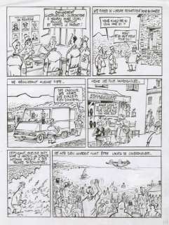 Jack Palmer - L’enquête corse Encre de Chine pour la planche 37 de l’album. 37,5... | Tessier Sarrou