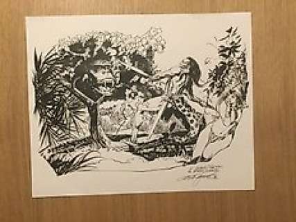 De La Fuente, Victor | Dessin original "La belle et la bête"  - (1976) | Catawiki