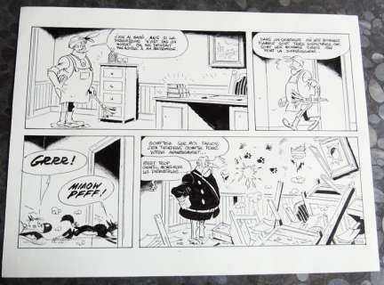 Janvier, Michel | Planche originale Ã  l’encre de chine  - Rantanplan | Catawiki