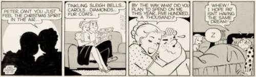 Carl Grubert The Berrys Daily Comic Strip Original Art dated 12-17-59 (Field Enterprises, 1959).  Peter has a - | Heritage