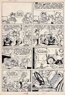 Tillieux | César et Ernestine, planche-gag n°68 à l’encre… | AZ auction