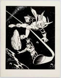 Joe Sinnott Thunder Bunny Illustration Original Art (undated). Silver Age Legend Joe Sinnott pairs up Martin - | Heritage