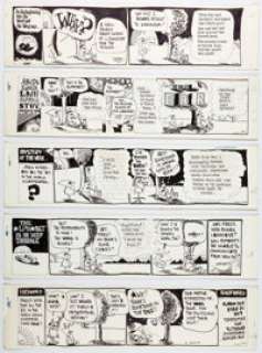 Dan O’Neill Odd Bodkins Daily Comic Strip Original Art Group of 5 (Chronicle, 1969). O’Neill, a - | Heritage