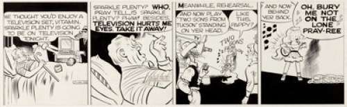 Chester Gould Dick Tracy Daily Comic Strip Original Art dated 7-20-50 (Chicago Tribune, 1950). Sparkle Plenty - | Heritage