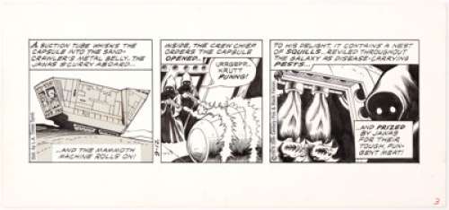 Russ Manning Star Wars Daily Comic Strip Original Art dated 9-12-79 (L. A. Times Syndicate, 1979). Classic Star - | Heritage
