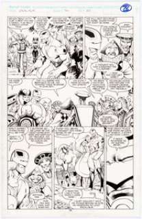 Alan Davis and Mark Farmer Excalibur #54 Page 20 Original Art (Marvel, 1992). The Royal Playing cards from - | Heritage