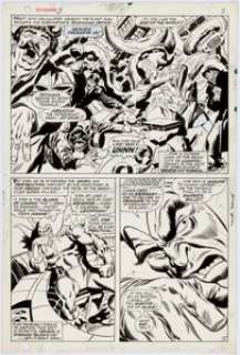 John Buscema and Frank Giacoia Sub-Mariner #3 Page 2 Original Art (Marvel, 1968). The Plantman ponders his next - | Heritage