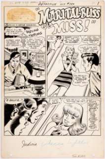 Bob Brown and Joe Giella Detective Comics #380 Page 1 Original Art (DC, 1968).... | Heritage
