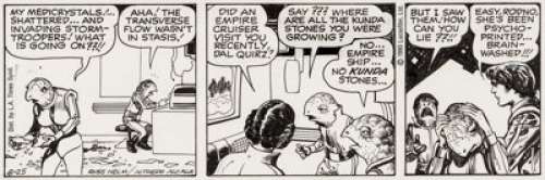 Alfredo Alcala Star Wars Daily Comic Strip Original Art dated 8-25-80 (L. A. Times Syndicate, 1980).  Don’t you - | Heritage