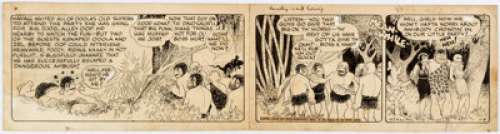 Vincent T. Hamlin Alley Oop Daily Comic Strip Original Art dated 1-9-39 (NEA Service, 1939). Ooola and Zel are - | Heritage