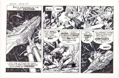 Gil Kane Starhawks Daily Comic Strip Original Art dated 5-28-79 (United Features Syndicate, 1979). Writer Ron - | Heritage