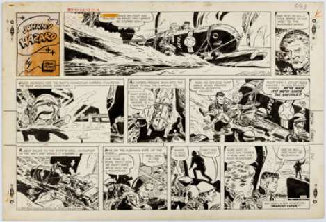 Frank Robbins Johnny Hazard Sunday Comic Strip Original Art dated 1-11-59 (King Features Syndicate, 1959).... | Heritage