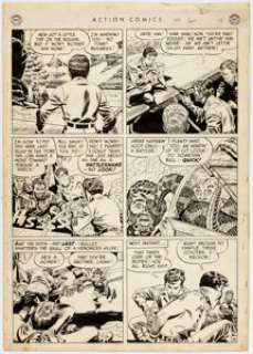 Dan Barry Action Comics #150 Story Page 8 Original Art (DC Comics, 1950).... | Heritage