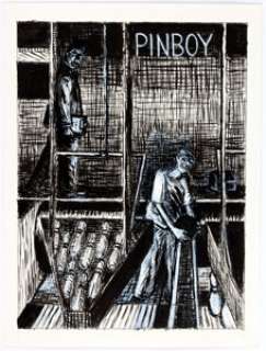 Jerry Moriarty Pinboy Original Comic/Painting Art (c. 1980s).... | Heritage